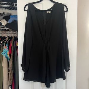 Chiffon Long Sleeve Romper